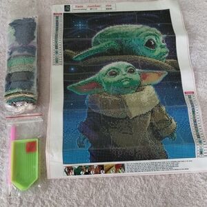 Green and Brown Character Diamond Painting Kit